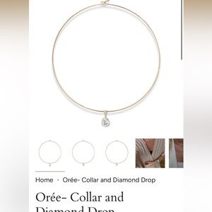 Gold Necklace with Diamond Pendant